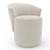 Kit 02 Poltronas Orgânicas Living Mavi Fixa Bouclê Creme - Desk Design - 7