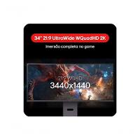 Monitor Gamer LG UltraGear Curvo 34G600A-B 34 QuadHD 2K, UltraWide 1800R, 160Hz, AMD FreeSync Premium, HDR10 - 5