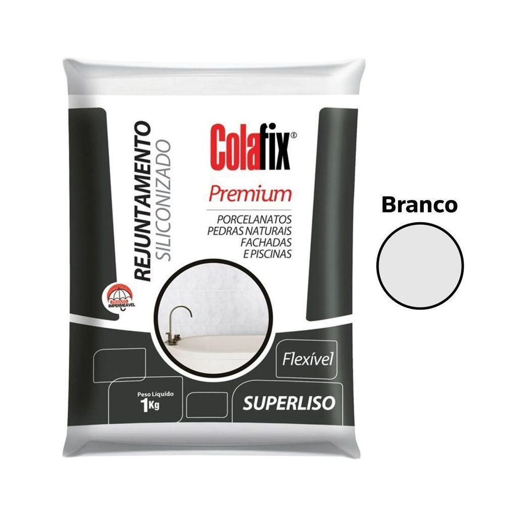Rejunte Colafix Siliconizado 1kg - Branco - 1