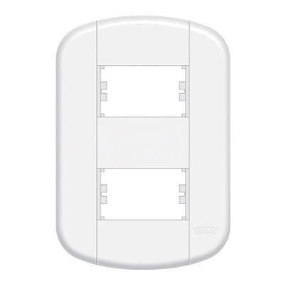 Placa 4x2 Com Suporte Para 2 Módulos - 3937 Blanc