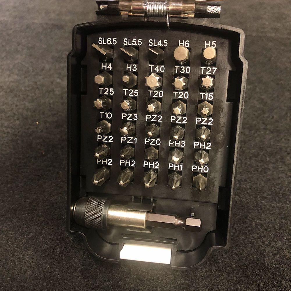 Jogo De Pontas Bits Para Parafusadeira Estojo Bateria 31pç Makita B-68317 - 6