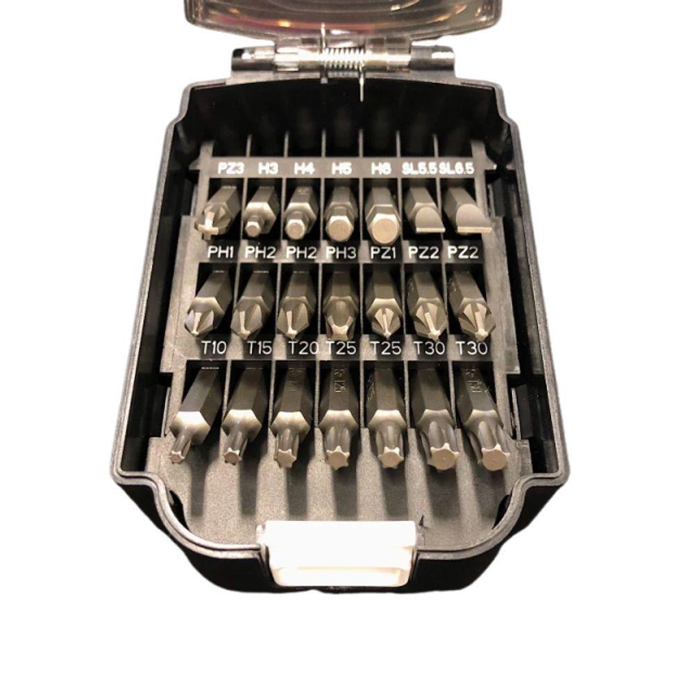 Jogo De Pontas Bits Para Parafusadeira Estojo Bateria 21pç Makita B-68323 - 5