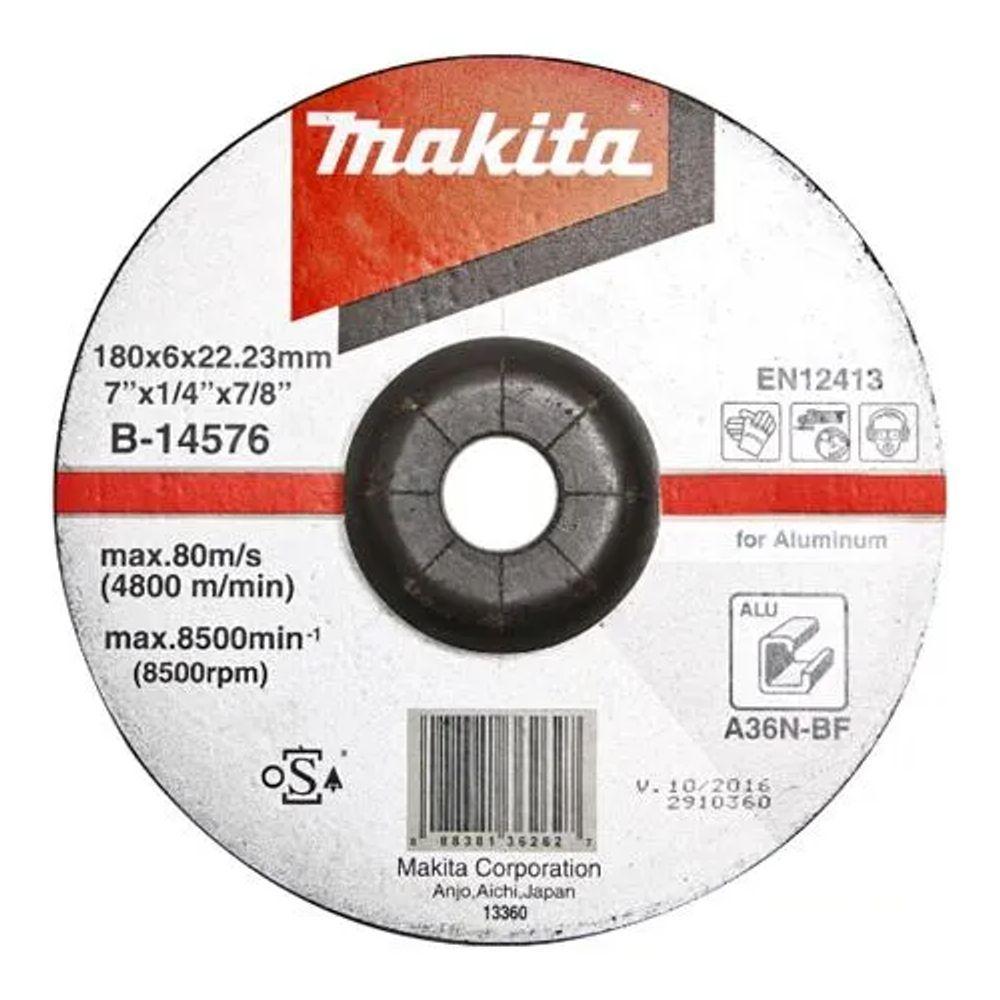 Disco De Desbaste Para Aluminio 180mm Makita B-14576 - 1