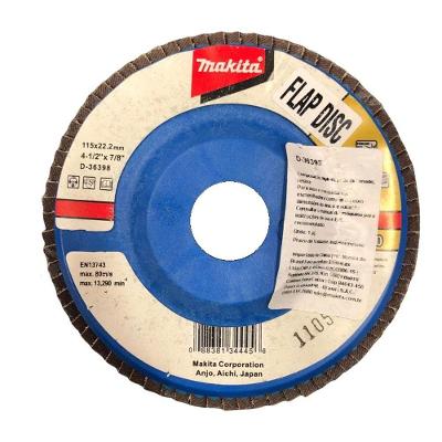 Disco De Lixa Flap 115x22mm Makita D-36398 Grão 80 - 10 Unidades
