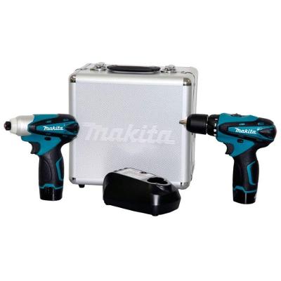 Kit Parafusadeira Impacto + Furadeira Parafusadeira 12v Lct204 Com Maleta - Makita