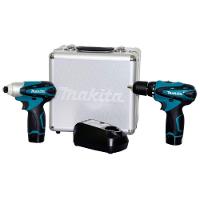 Kit Parafusadeira Impacto + Furadeira Parafusadeira 12v Lct204 Com Maleta - Makita - 1