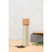 Moedor De Sal E Pimenta Tramontina Realce 20,5cm Cinza Em Madeira Seringueira