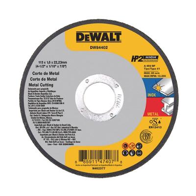 Disco De Corte Fino 4.1-2 Pol 115x1.6x22mm Dewalt Dw84402
