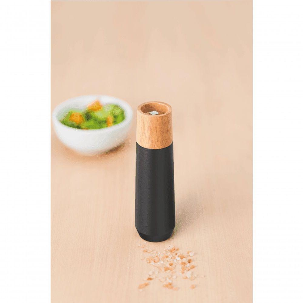 Moedor Tramontina De Sal E Pimenta Realce 19,7cm Preto Em Madeira Seringueira - 2