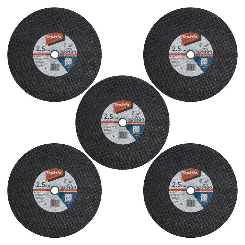 Disco De Corte 355x2.5x25mm Makita B-57607-5 Kit 5 Peças – Resistente E Preciso - 3