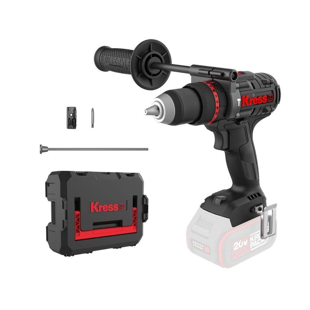 Furadeira De Impacto Kress 20v Brushless 13mm Kuc35.91 – Potente E Profissional - 3