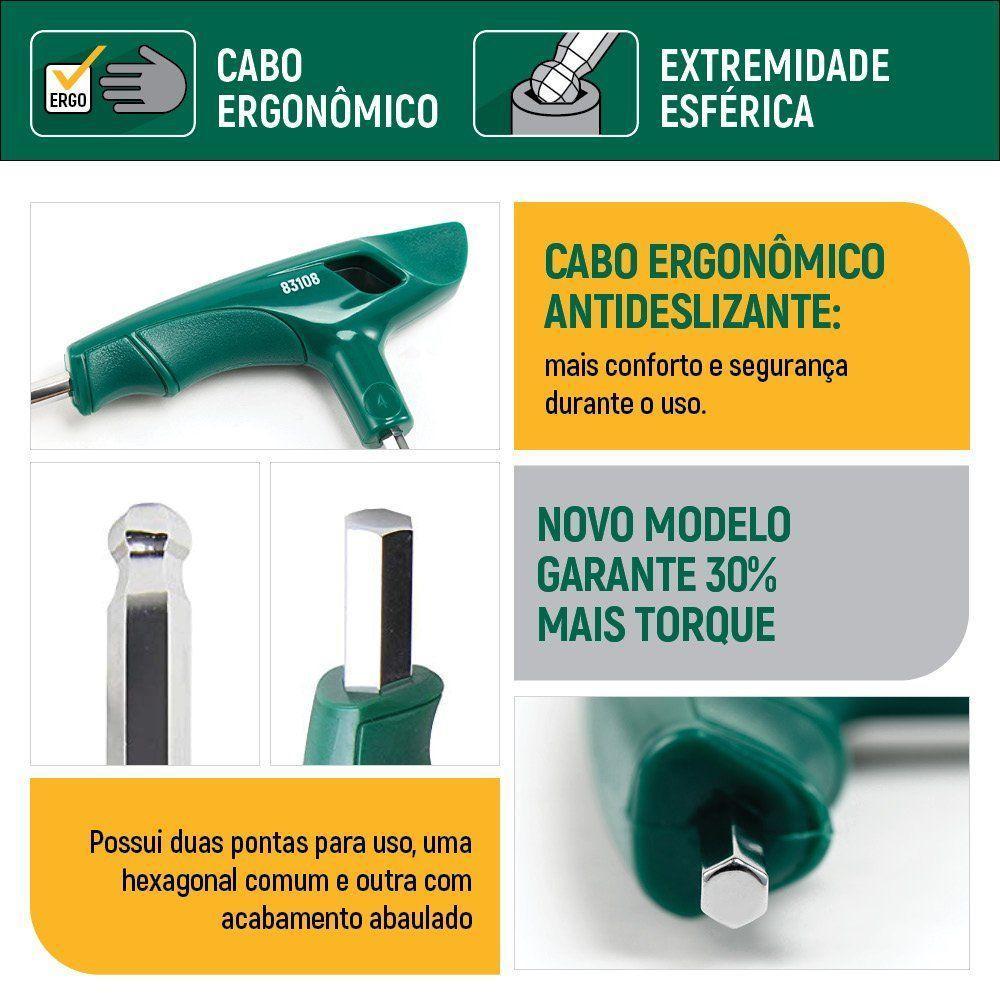 Chave Allen Abaulada Cabo T 5mm Sata St83110sc - 4