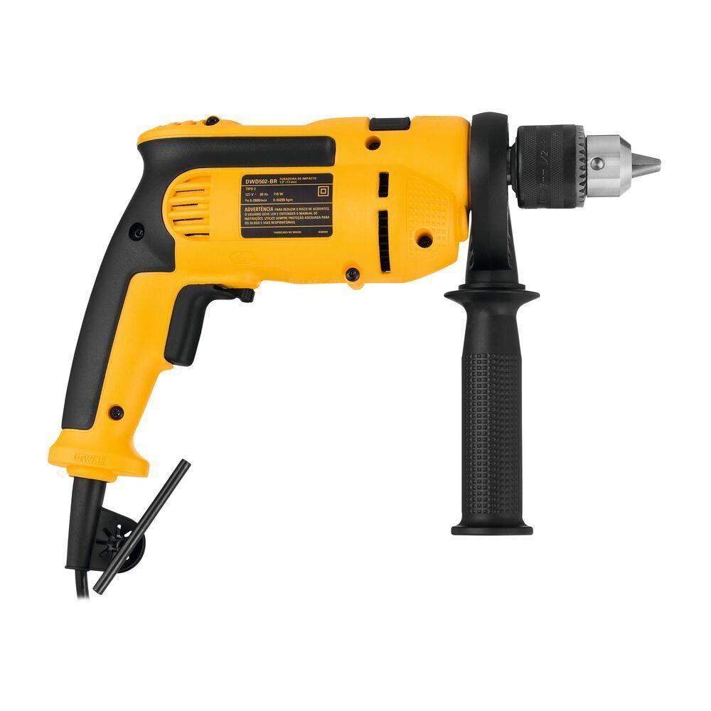 Furadeira De Impacto 710w 13mm Dewalt Dwd502b2 - 2