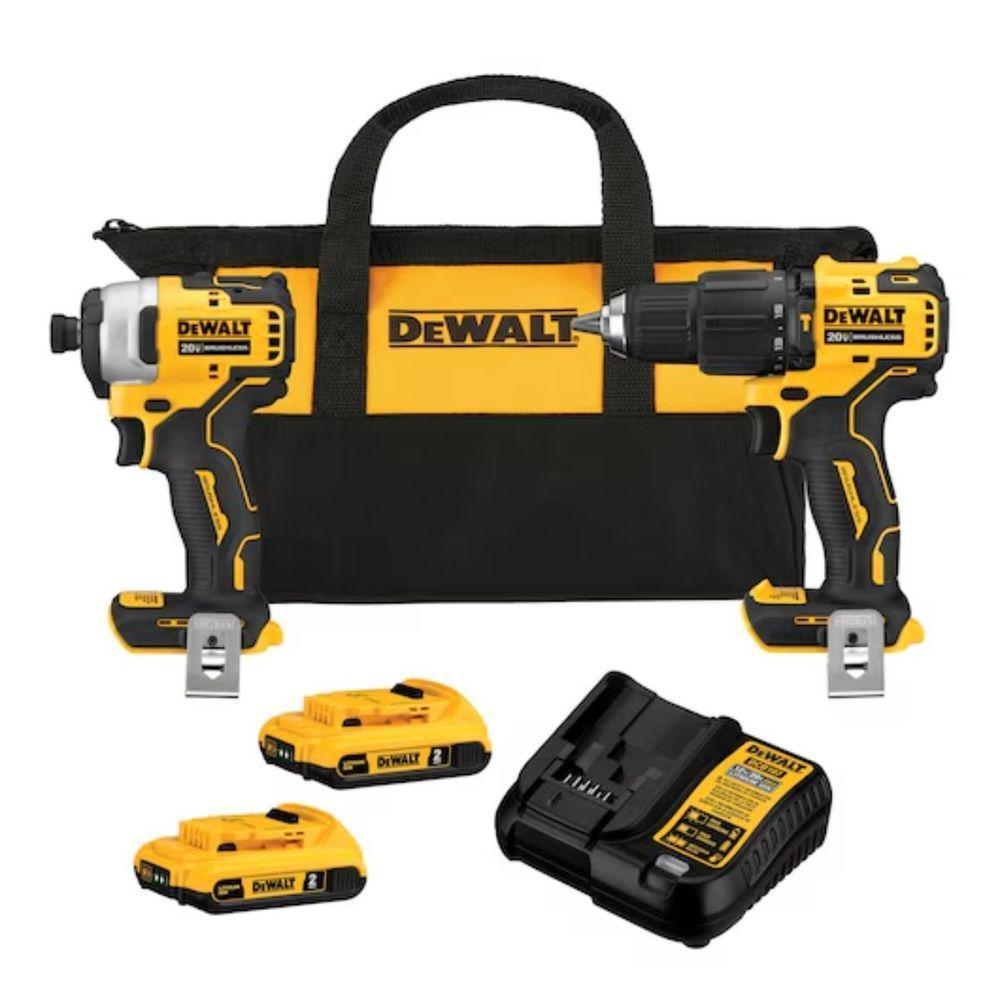 Kit Furadeira Parafusadeira Dcd709 + Parafusadeira Impacto Dcf809 Atomic 20v Dewalt Dck279d2-br - 1