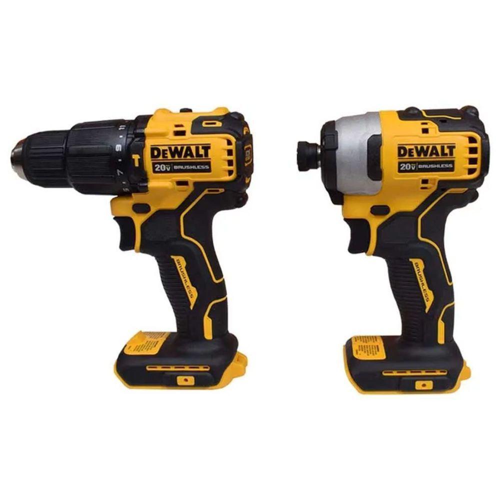 Kit Furadeira Parafusadeira Dcd709 + Parafusadeira Impacto Dcf809 Atomic 20v Dewalt Dck279d2-br - 2