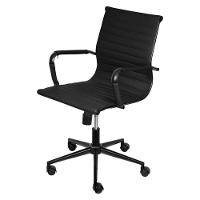 Cadeira De Escritório Eames Dark Esteirinha Baixa - Preta - 1