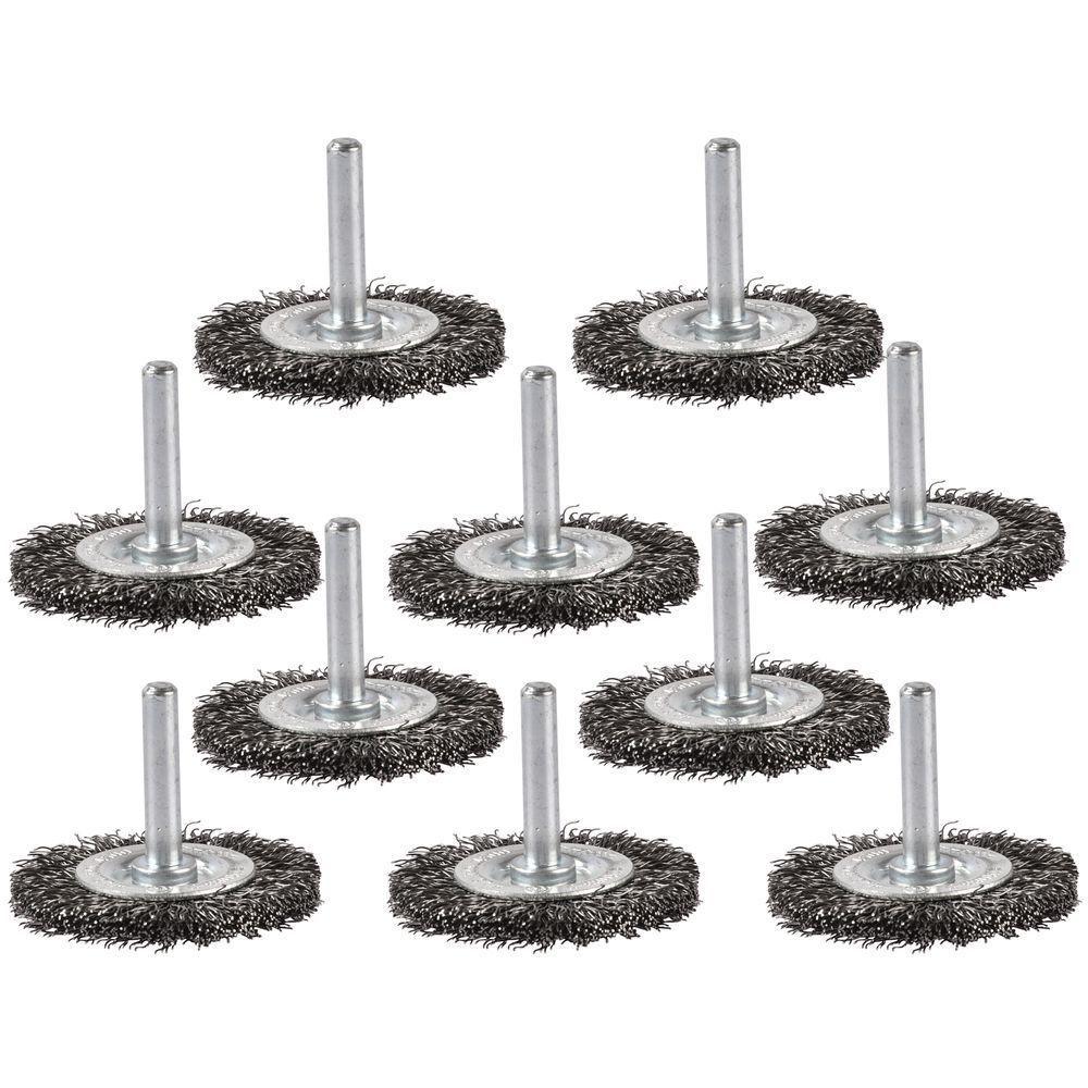 Escova De Aço Circular Ondulado 50mm Com Haste Makita D-39964 - 10 Unidades - 1