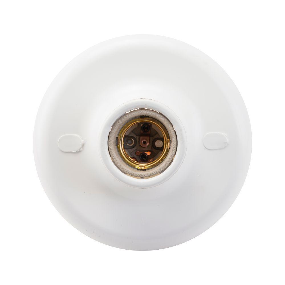 Plafonier Soquete De Porcelana E27 Demi 5890 Branco - 2