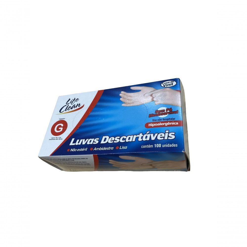 Luva De Vinil Para Procedimentos Sem Pó 100 Peças Carmex 1201 G - 1