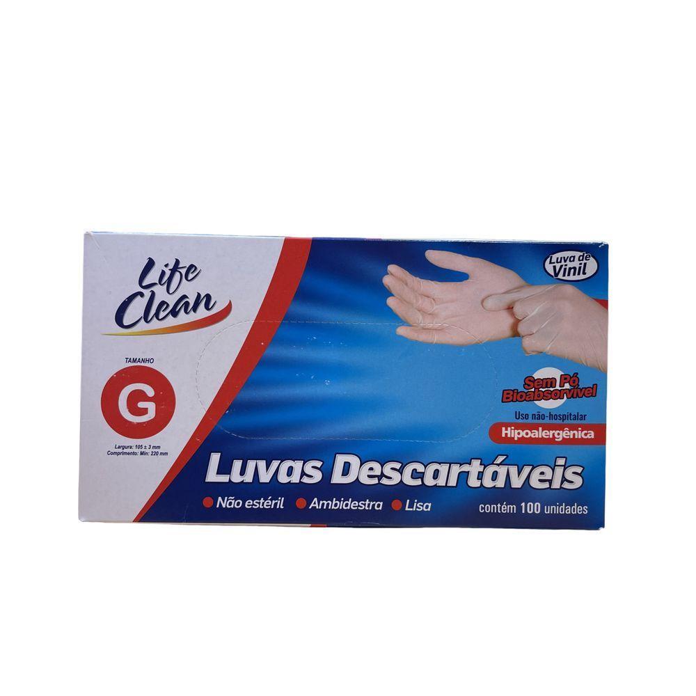Luva De Vinil Para Procedimentos Sem Pó 100 Peças Carmex 1201 G - 2