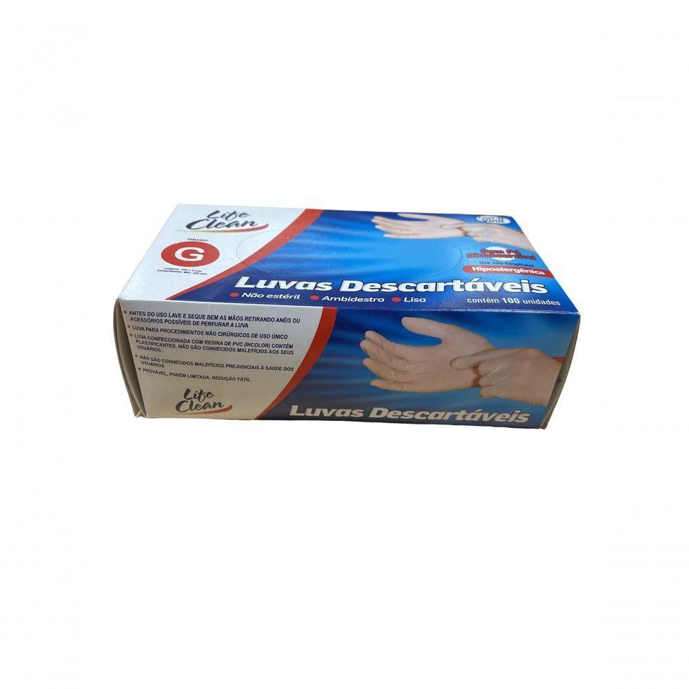 Luva De Vinil Para Procedimentos Sem Pó 100 Peças Carmex 1201 G - 5