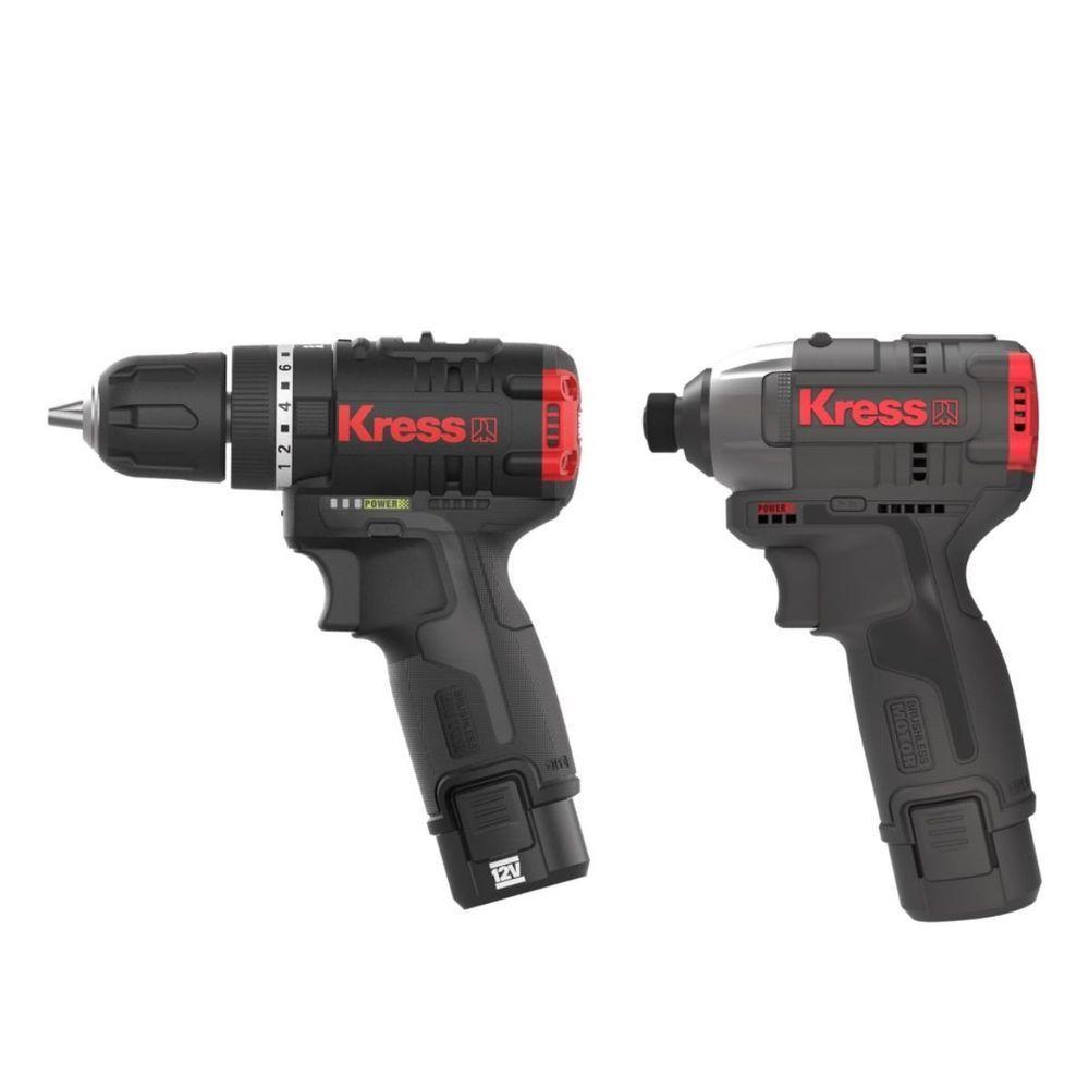 Kit Kress 12v Brushless Kuc12 + Kub50.2 – Combo Potente, Resistente E Profissional Para Máxima Perfo - 2