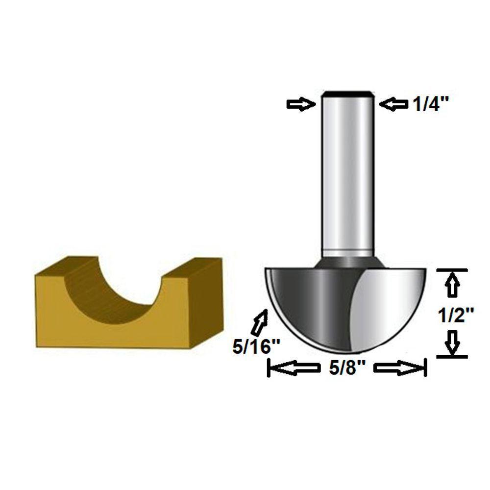 Fresa Para Tupia Ponta U 5-8 Haste 1-4 Makita D-49482 - 2