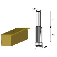 Fresa Para Tupia Dupla Rolamentada Rebaixo Em Fórmica 1-4 Makita D-03078 - 3