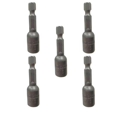 Kit 5 Bit Soquete Canhão Magnético Makita 5-16 1-4x50mm E-01862 – Resistente E Profissional