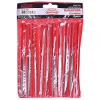 Jogo Lima Agulha Diamantada 10 Pecas 140mm Rocast 810001 - 1