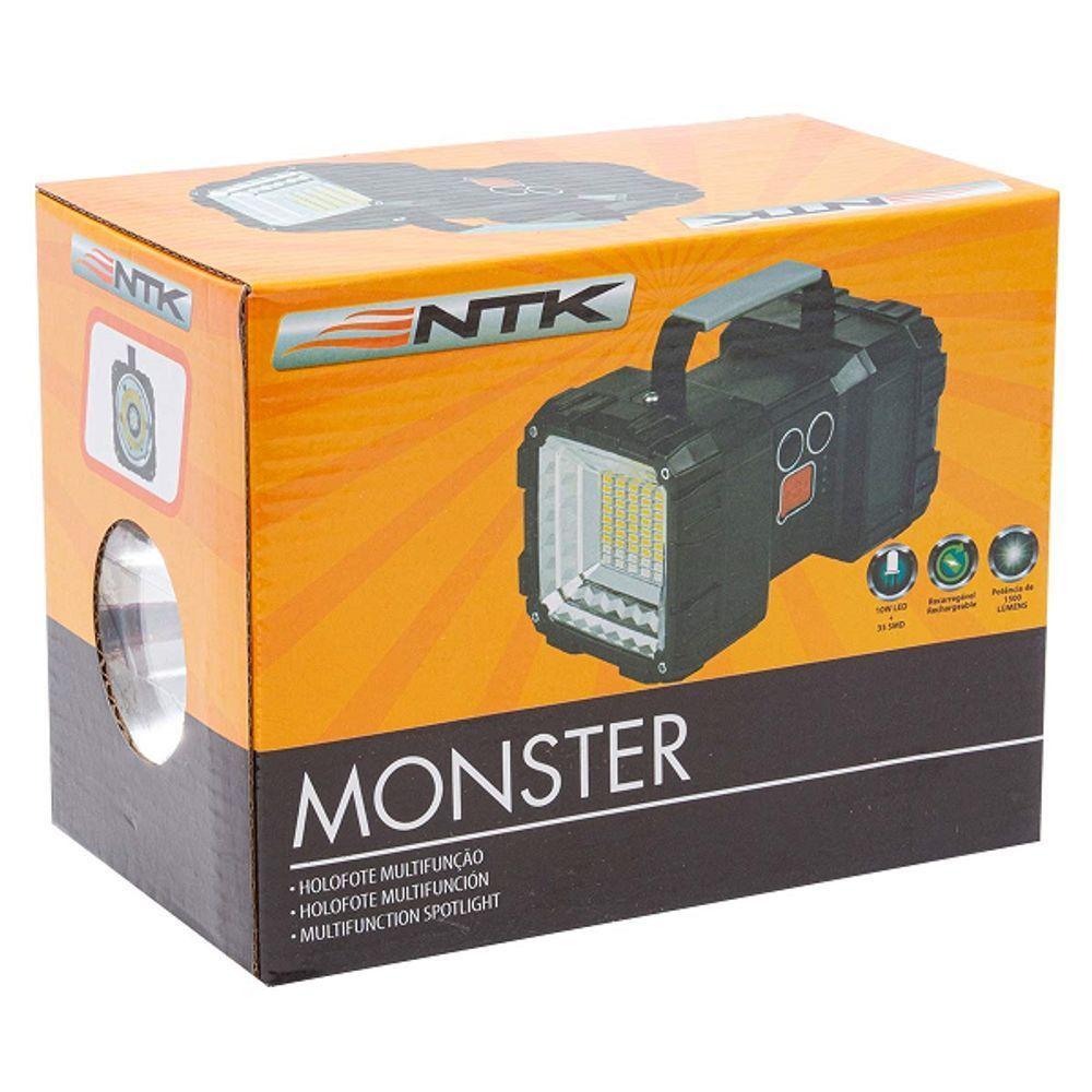 Lanterna Holofote Monster 1500 Lúmens Recarregável Nautika 310821 - 3