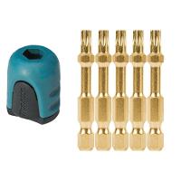 Jogo De Pontas Torx T25x50mm Impact Gold 5 Peças + Magnetizador Makita B-42494 - 2