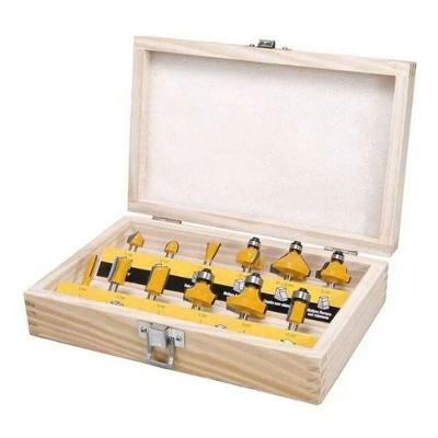 Jogo De Fresa Para Tupia Haste 6mm 12 Peças Eda 9zp