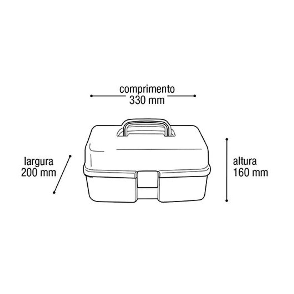 Caixa De Ferramentas Plástica Sanfonada 33cmx20cmx16cm Mm30ppm - 4