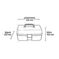Caixa De Ferramentas Plástica Sanfonada 33cmx20cmx16cm Mm30ppm - 4