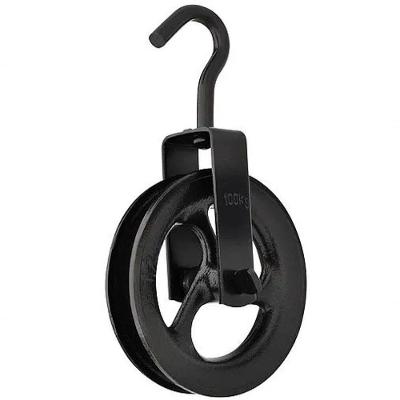 Roldana De Ferro 160mm Com Gancho Paraboni 100156