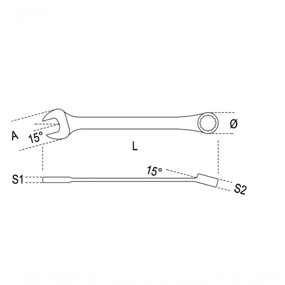 Chave Combinada 19mm Beta 42 000420019 - 2