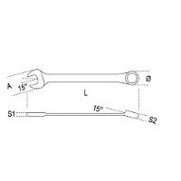 Chave Combinada 19mm Beta 42 000420019 - 2