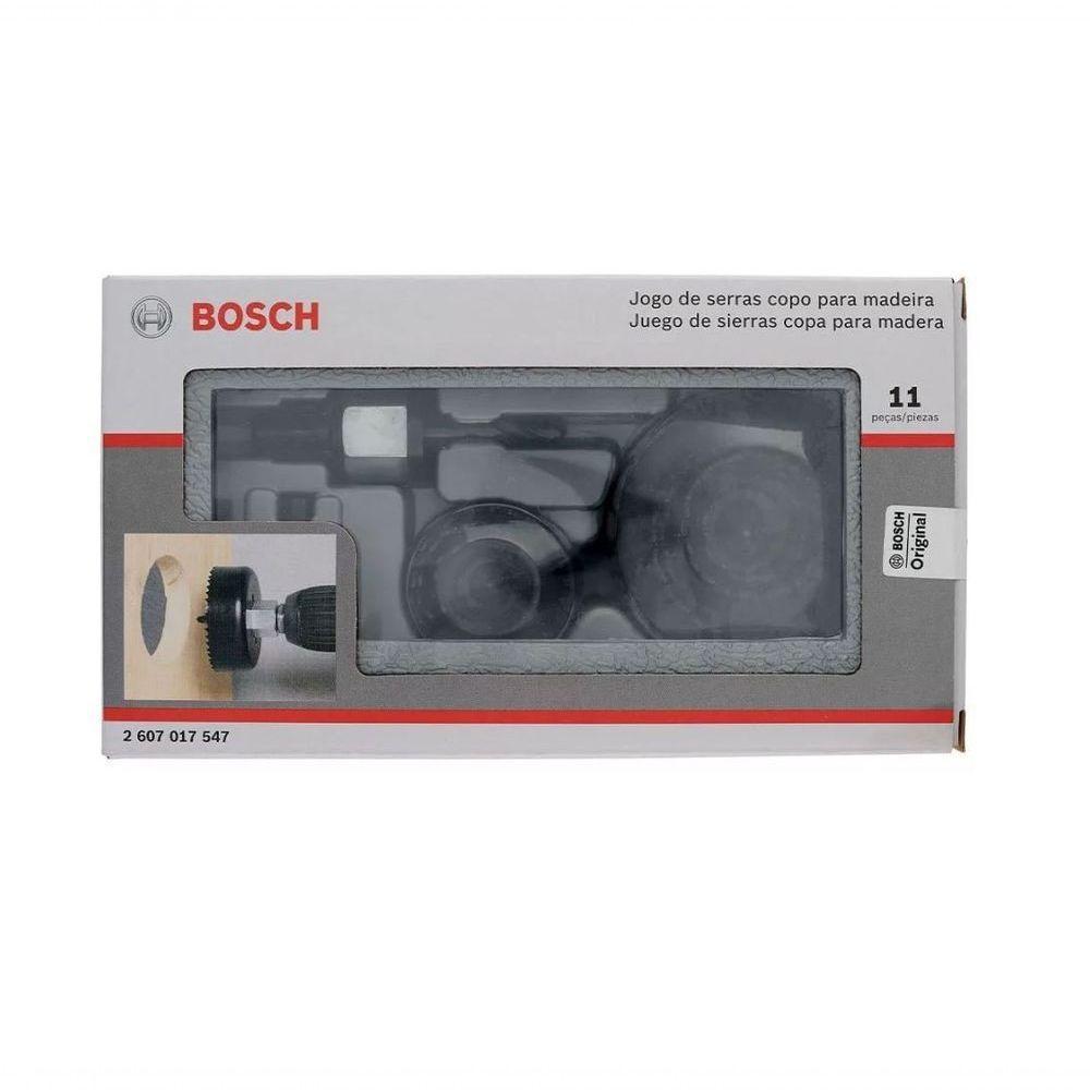 Jogo De Serra Copo Para Madeira 11 Peças Bosch 2607017547 – Profissional E Preciso - 1