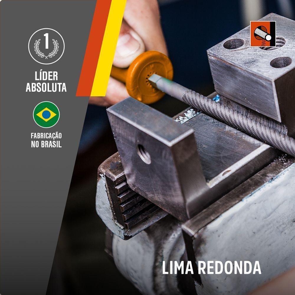 Lima Redonda Bastarda 8 Nicholson Com Cabo 11904bc - 4