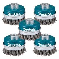 Escova De Aço Tipo Copo 100mm Fio Trançado Makita D-29290 - 5 Unidades - 1
