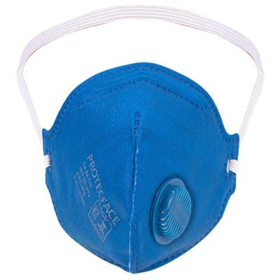 Mascara-respirador Dobrável Pff-2 Com Valvula Azul Protec - 10 Peças