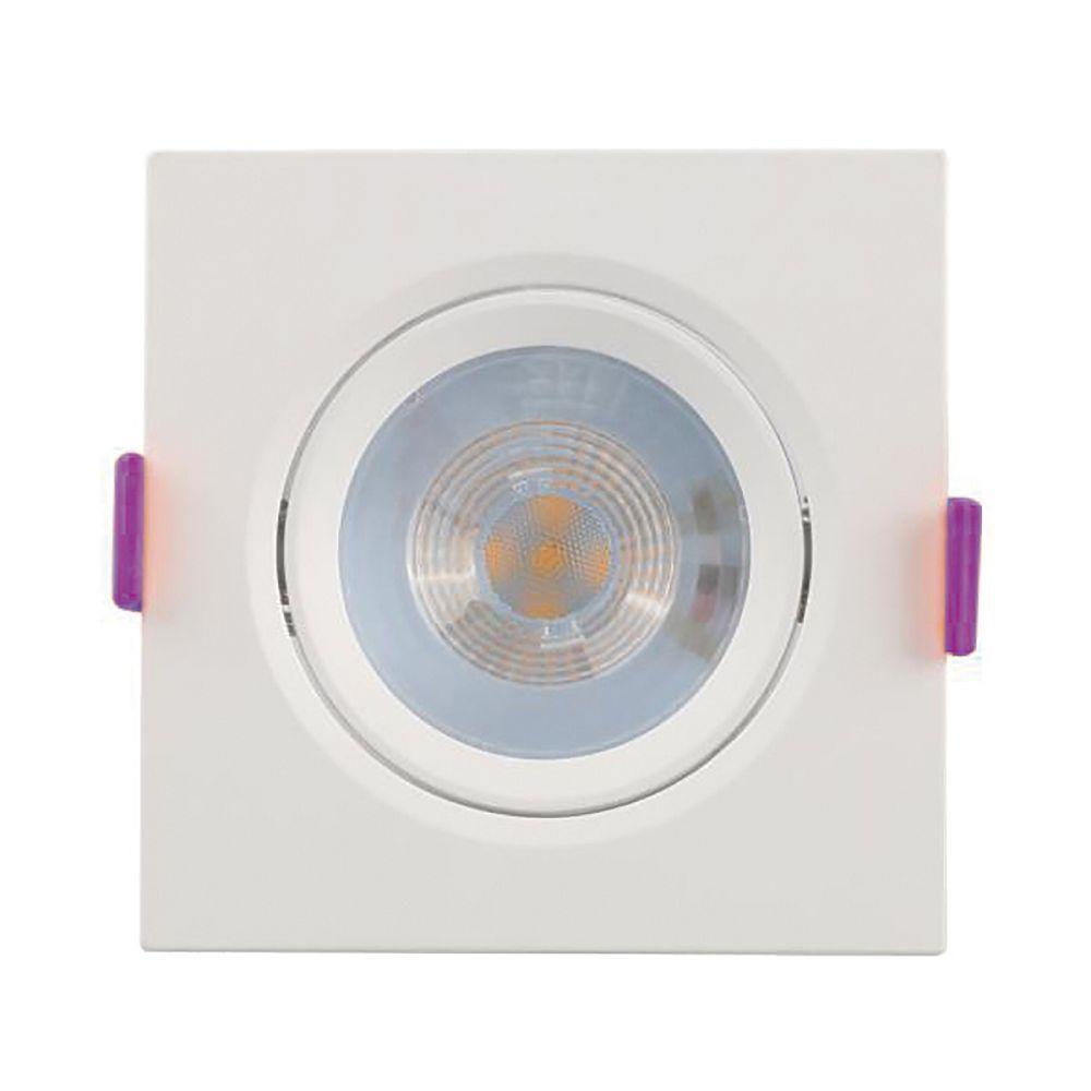 Spot Led Embutir Quadrado 85mm 5w 6500k Demi 9734 Branco - 1
