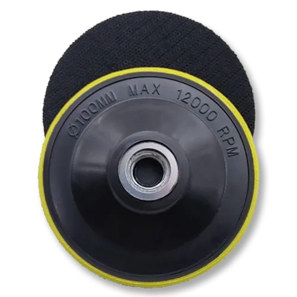 Suporte Com Velcro Para Disco De Lixa Diamantada Para Polimento De Granito 100mm M14 Import - 2