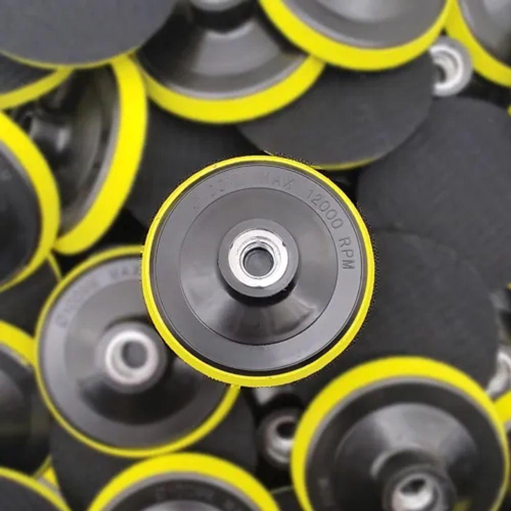 Suporte Com Velcro Para Disco De Lixa Diamantada Para Polimento De Granito 100mm M14 Import - 3
