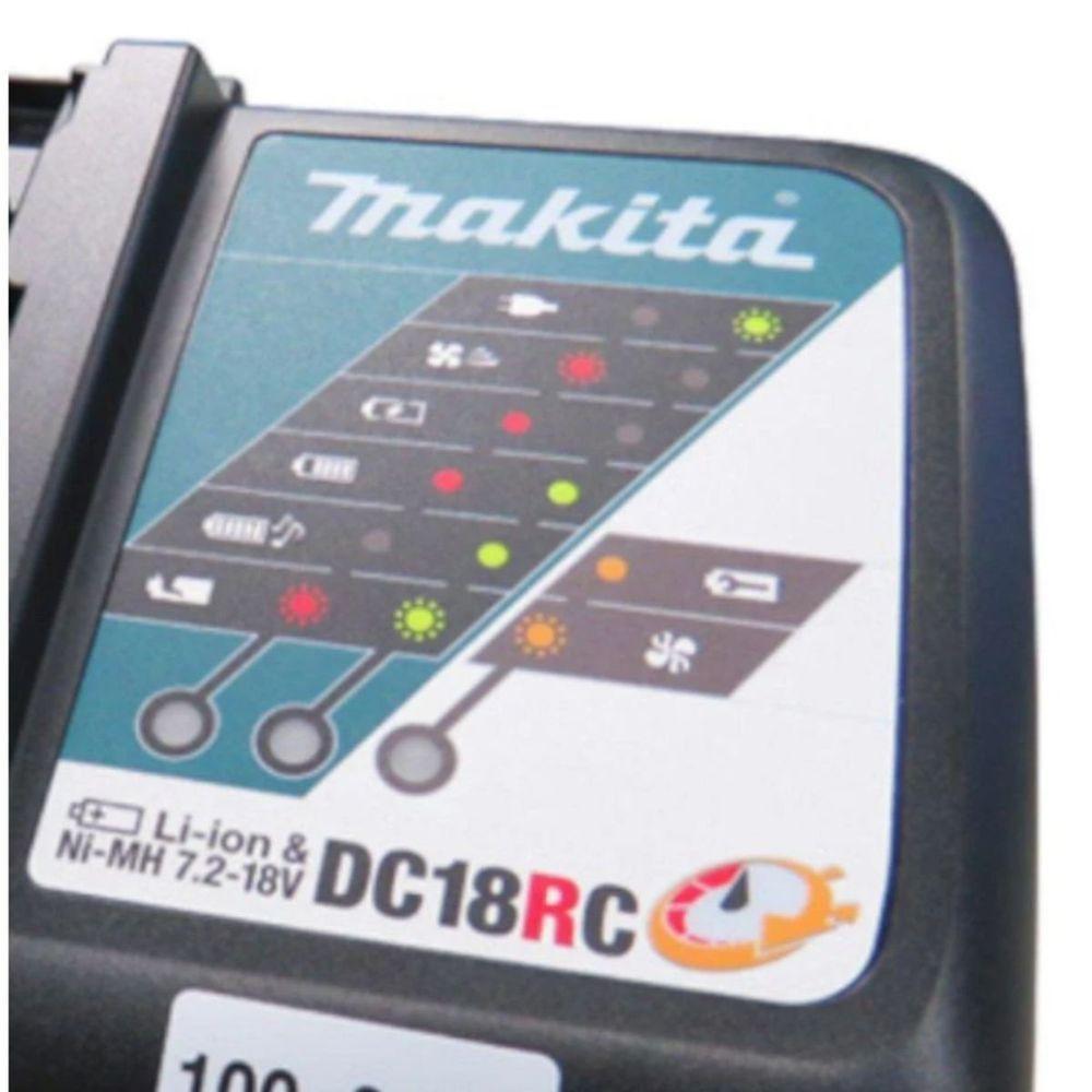 Carregador Rápido Makita Dc18rc 18v E 14.4v íons De Lítio – Potente, Profissional E Eficiente - 2