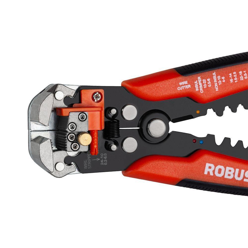 Alicate Decapador Crimpador De Fios 8 Robust 3370163 - 4