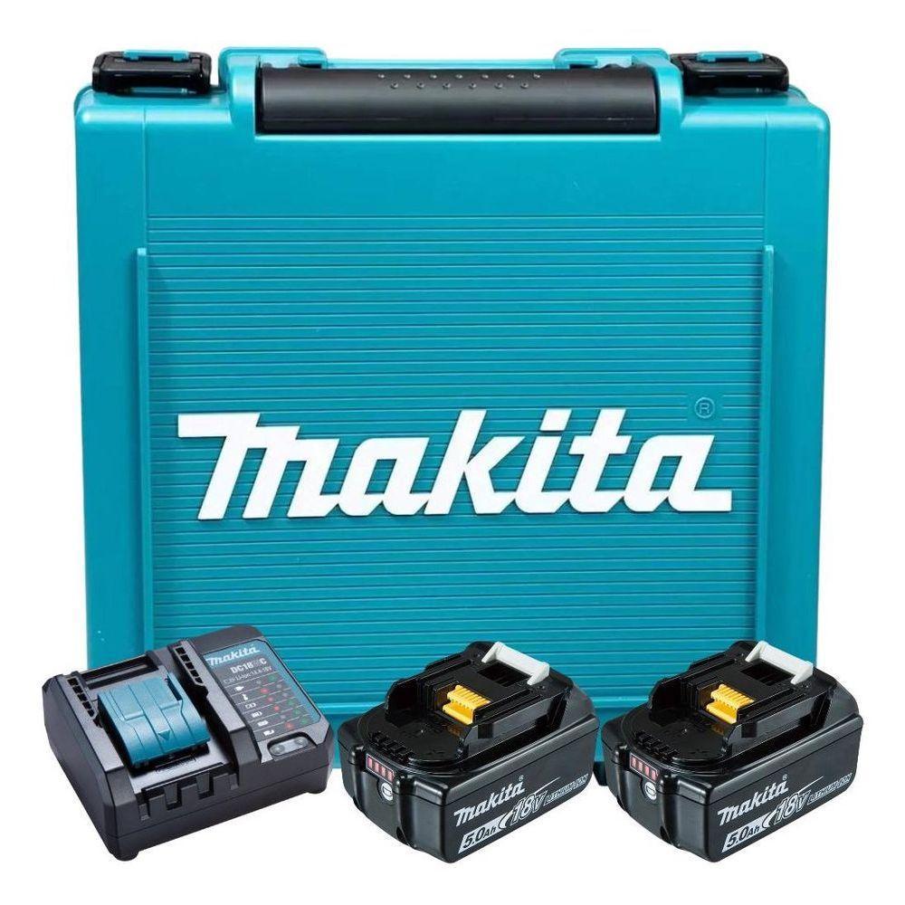 Kit De Energia 18v Lxt Makita Kitmak1850b 02 Baterias 5ah + Carregador - 3