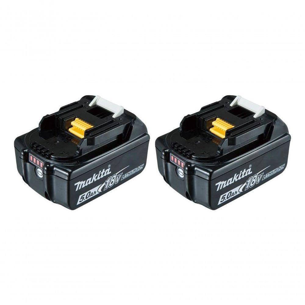 Kit De Energia 18v Lxt Makita Kitmak1850b 02 Baterias 5ah + Carregador - 5