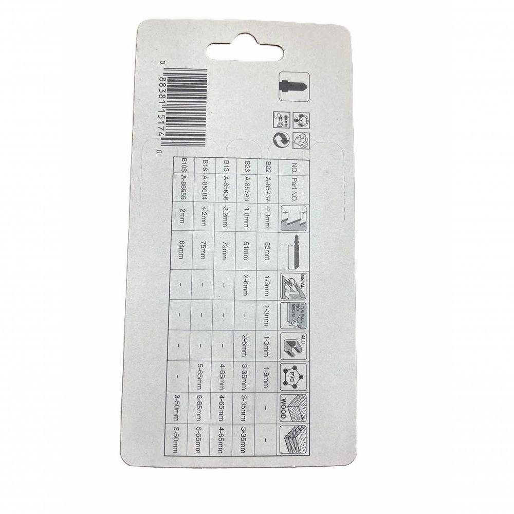 Jogo De Laminas De Serra Tico-tico Para Multimateriais Makita A-86898 - 5